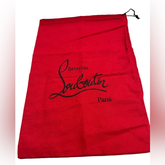 Christian Louboutin Handbags - Christian Louboutin Red Fabric Dust Bag Cover 10” x 14”
